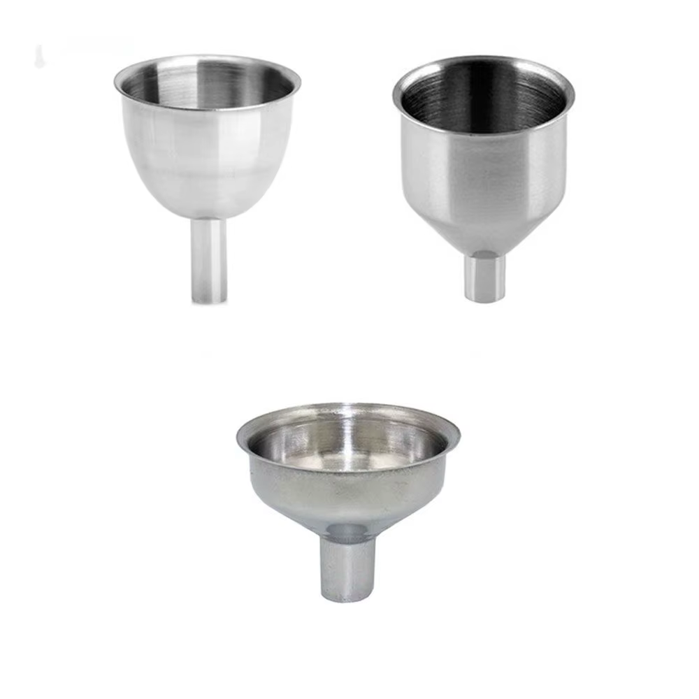 Mini entonnoir de cuisine en acier inoxydable, outil de décharge de liquide, d'extraction de hanche 