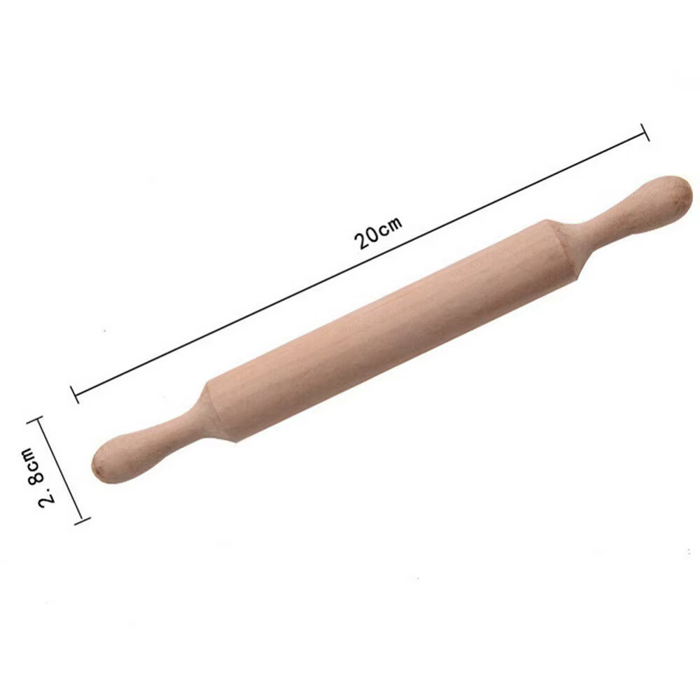 Mini rouleau à pâtisserie en bois de 20Cm de Long, 1 pièce, pour la cuisson de gâteaux Fondants, rou