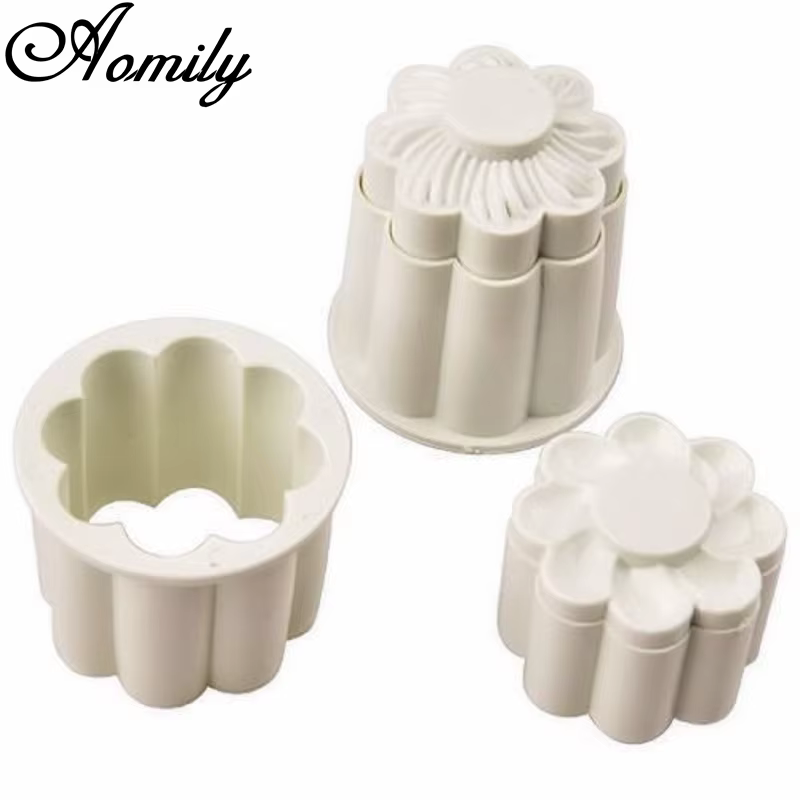 Aomily-Emporte-pièces en forme de fleurs en 3D, 2 pièces/ensemble, moules pour découper des strass, 