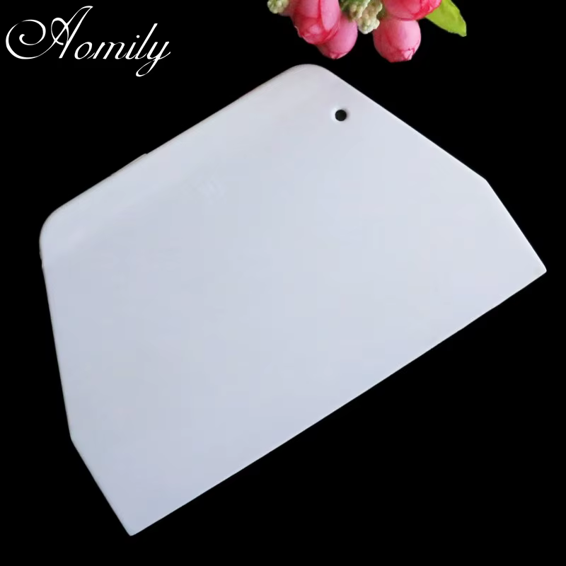 Aomily Durable trapézoïdal grattoir spatule Fondant gâteau pâte Pizza outil cuisine multifonction tr