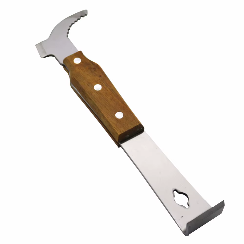 Couteau à Gratter au Miel avec Manche en Bois, Grattoir Multifonctionnel HMarkets, Apiculteur, Outil