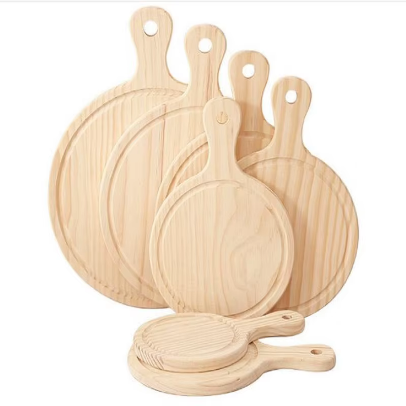 Assiette à Pizza en bois de pin 11 pouces (28 cm) 12 pouces (30 cm) 13 pouces (33 cm) plateau à Pizz