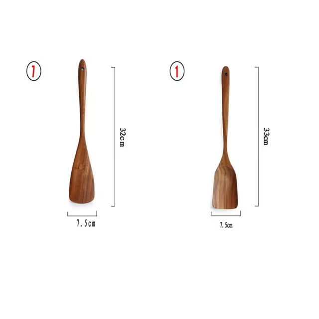 Ensemble d'ustensiles de cuisine en bois 1-9 pièces/ensemble, cuillères en bois pour la cuisine, ust