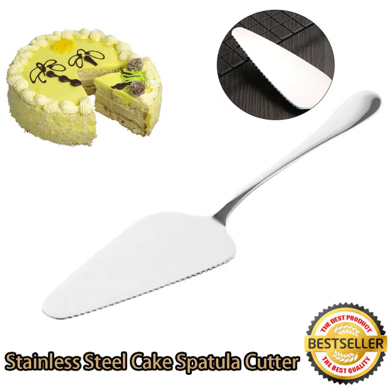 Pelle à gâteau en acier inoxydable, couteau à tarte, outils de cuisine opaque