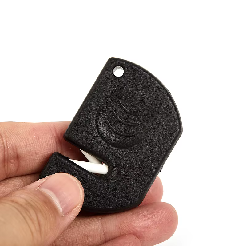 Aiguiseur de couteaux Portable 1 pièce, Mini céramique porte-clés polyvalent outils de poche