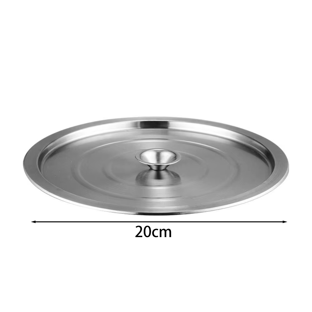Couvercles de casseroles en acier inoxydable, 20-40cm, couvercle universel, poêle à frire réutilisab