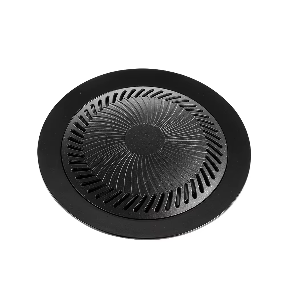 Poêle à griller coréenne KOSUN de 10 pouces pour la cuisson en intérieur, plaque de cuisson antiadhé