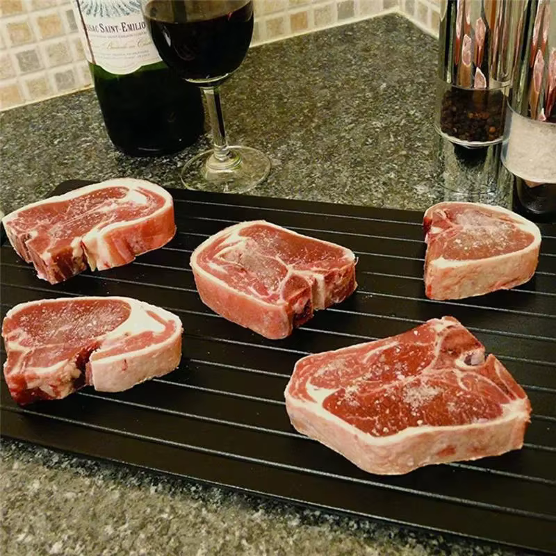 Plateau de dégivrage rapide, 1 pièce, pour aliments surgelés, viande, fruits, plaque de dégivrage ra