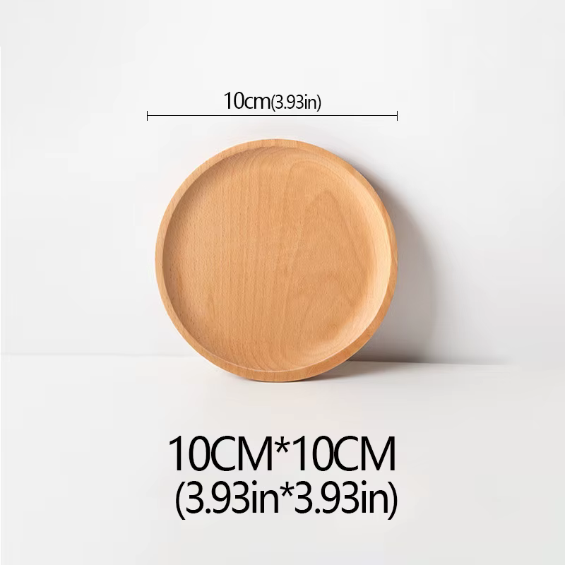Assiette en bois de hêtre assiette de fruits plateaux de palette ovales bonbons décoratifs plateau r