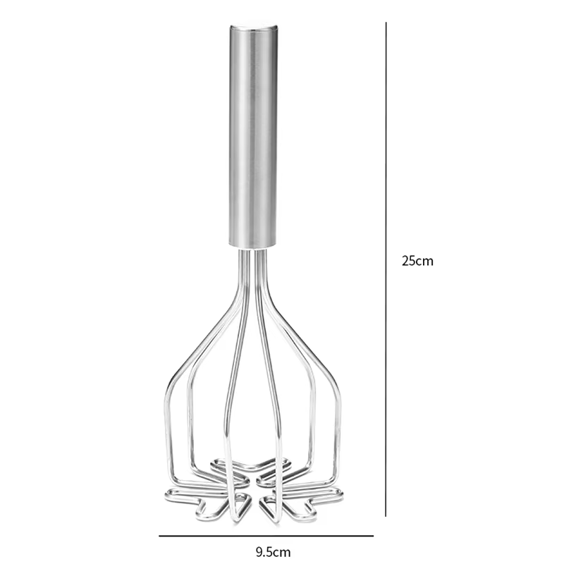 Broyeur manuel en acier inoxydable pour pommes de terre, carottes, Aliments, fruits et légumes, mach