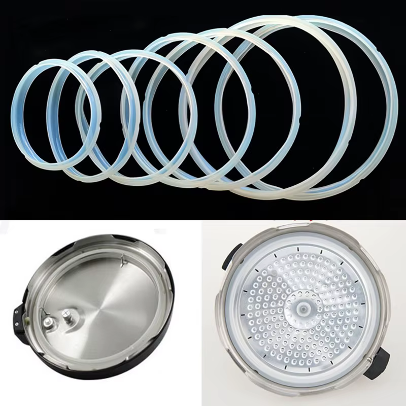 Joint en caoutchouc de Silicone, bague d'étanchéité pour couvercle de cuisinière, 18/20/22/24cm, rem