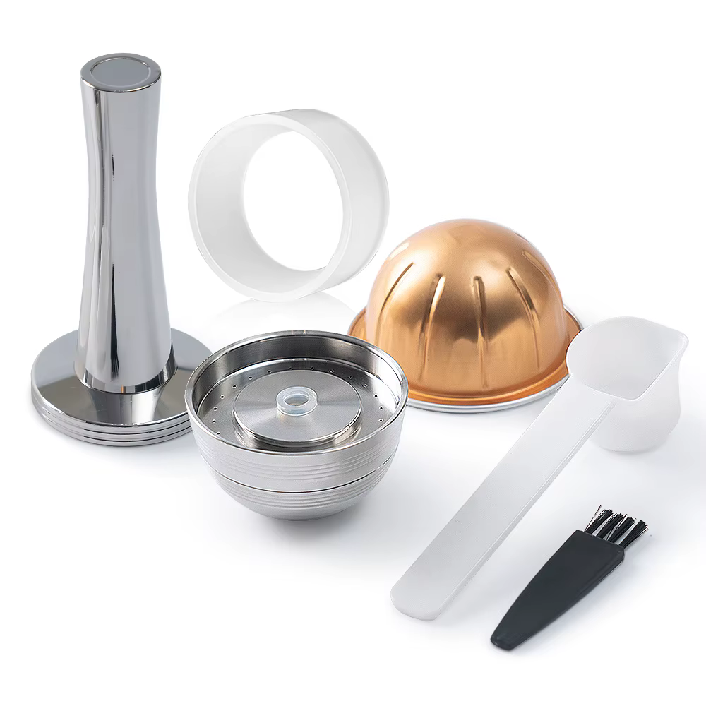 Capsule réutilisable en acier inoxydable pour Nespresso Vertuo Next Pop, filtre à café rechargeable 