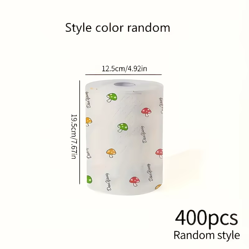 1 rouleau (400 feuilles), tissu paresseux, tissu de cuisine jetable, serviette lavable à double usag
