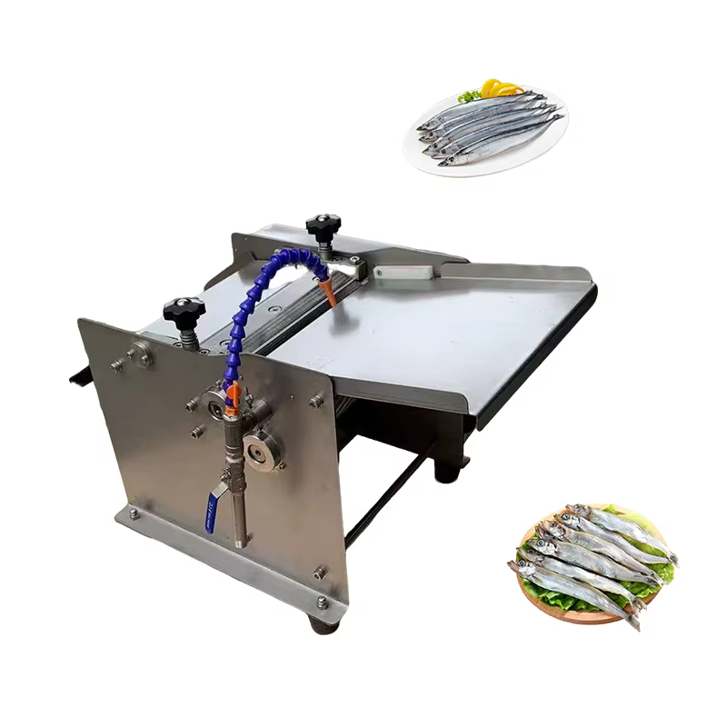 Machine à trancher les filets de poisson congelé, coupe-saumon en cubes, équipement commercial de tr