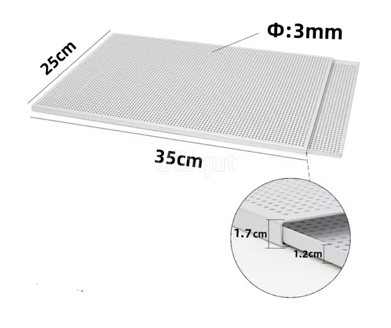 Bouffée Padramatiquement cuisson escalade rectangle Mille Feuille Padramatiquement moule perforé pla