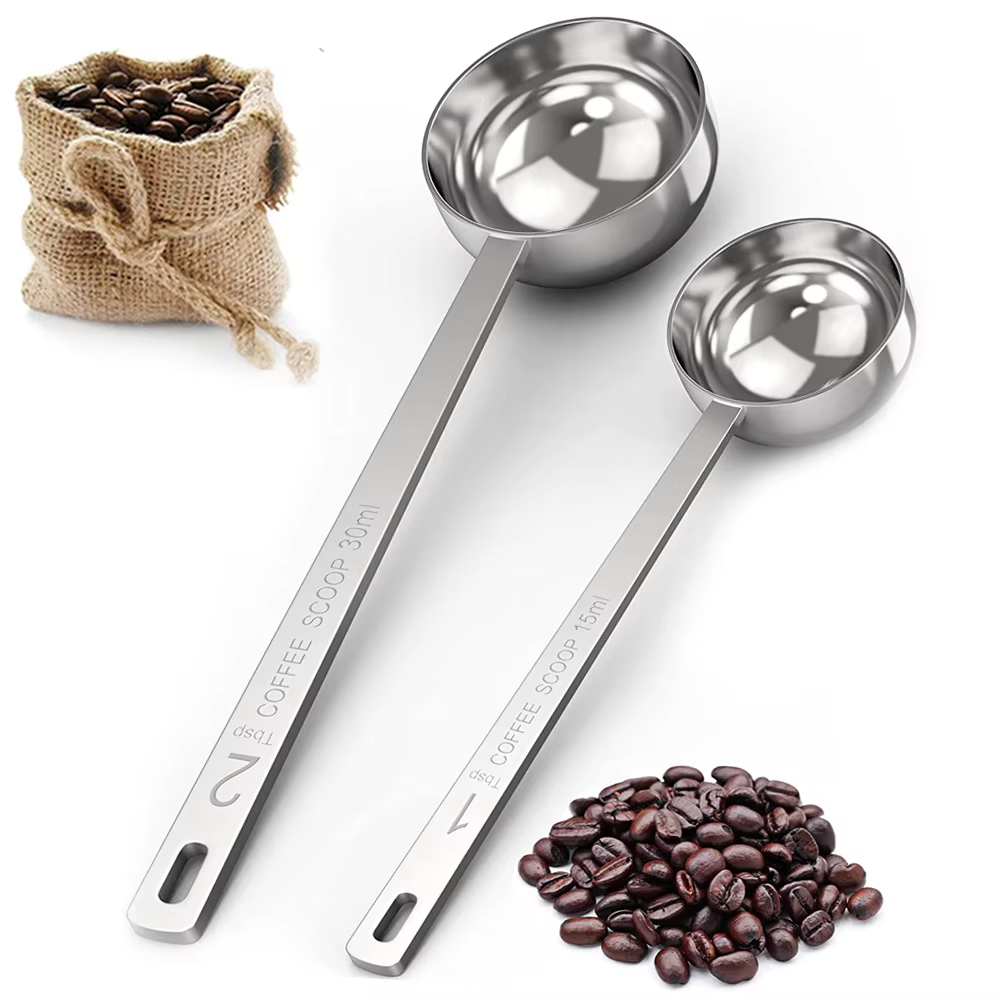 Cuillère à café en acier inoxydable, cuillère à soupe cuillère à mesurer cuillère à café à Long manc
