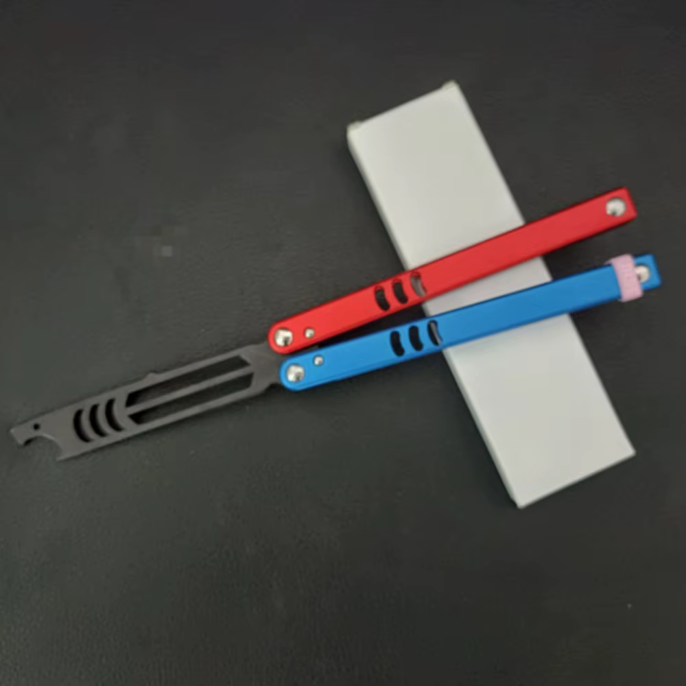 Ouvre-bouteille portable en forme de couteau papillon, en alliage d'aluminium non coupé, outil d'ent