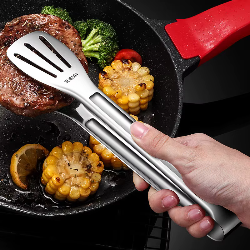 Pinces alimentaires en acier inoxydable, pinces pour Barbecue, salade de viande, Steak, pince de ser