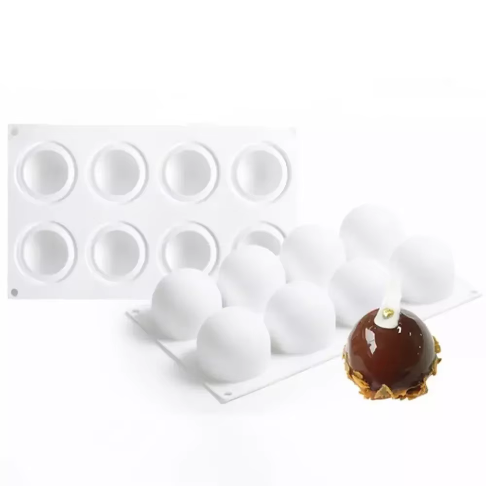 Moule à gâteau en Mousse Semi-circulaire en Silicone, pour noix de coco, outils de cuisson, gâteaux,