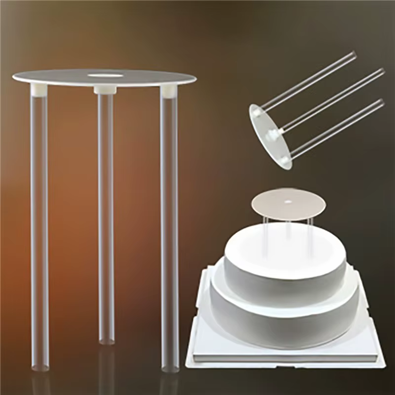 Cadre de Support de gâteau multicouche, supports pratiques, moule rond, Support de Dessert, entretoi
