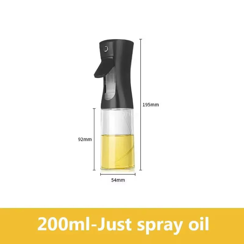 Bouteille de pulvérisation pour huiles de cuisine, vaporisateur d'huile d'olive, Cruet en plastique,