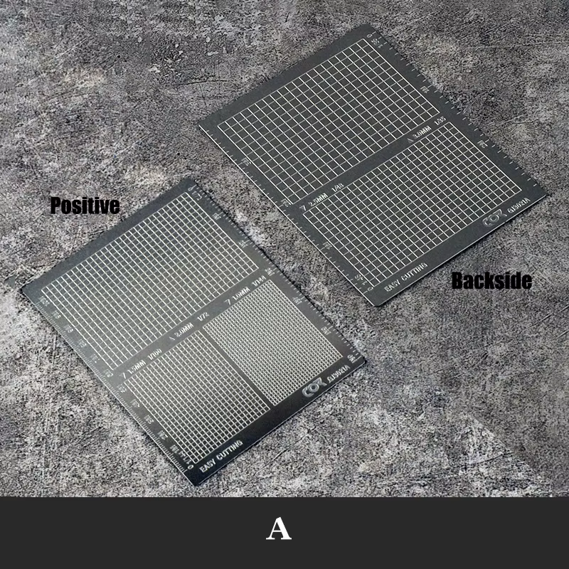 Feuille de masquage modèle en acier inoxydable, Type de coupe facile, tapis de planche, outil artisa