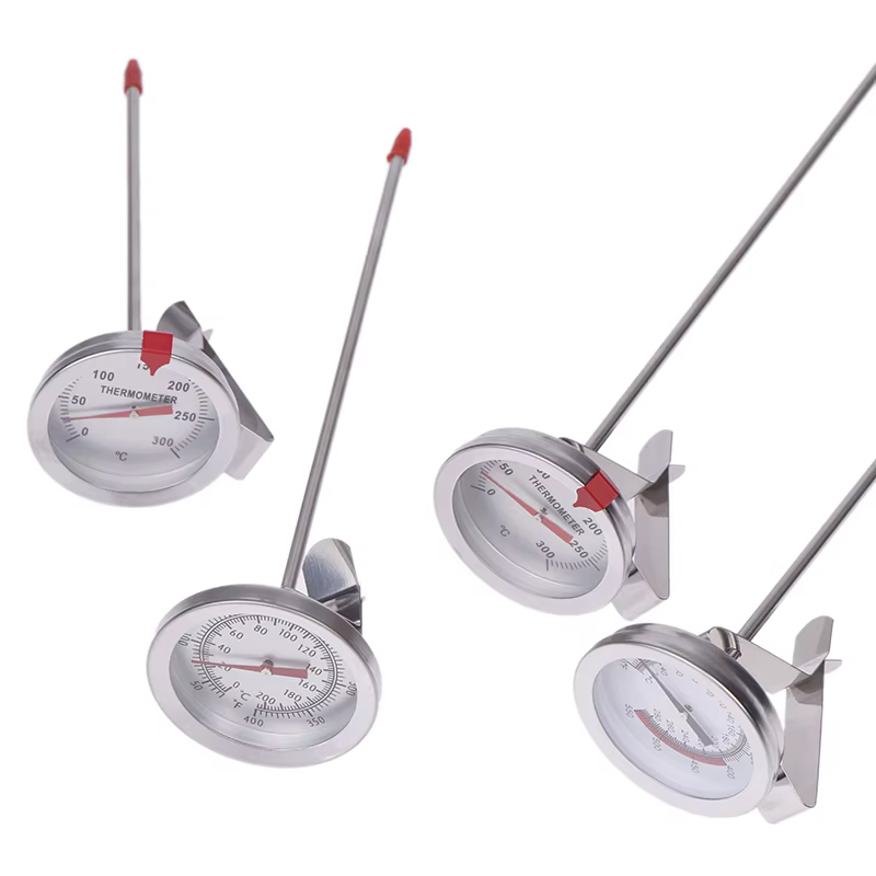 Therye.com-Jauge de température de cuisson en acier inoxydable, outils de cuisine, sonde, lait, café