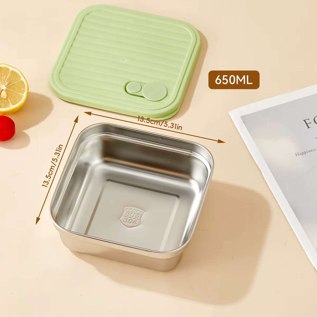 Boîte à lunch portable pour pique-nique en plein air, 1/2 compartiments, grande capacité, conteneur 