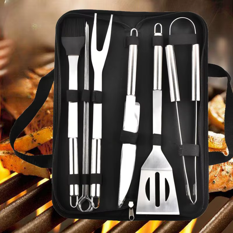 Ensemble de four en acier inoxydable, outil combiné de barbecue, ensemble de barbecue en plein air, 