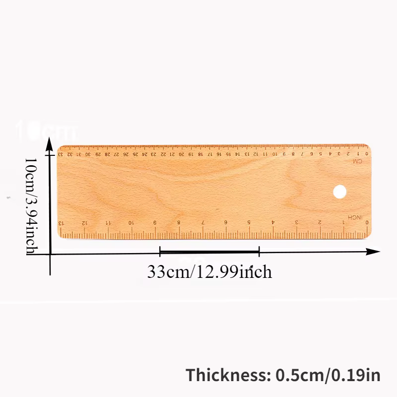 Planche de transfert de Baguette de cuisson, planche en bois rectangulaire à Double échelle de 38cm,