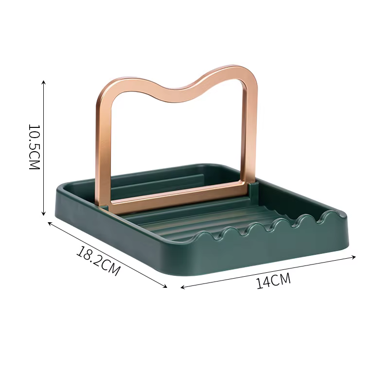 Support de couvercle de Pot de bureau de cuisine, support de couvercle de Pot multifonctionnel pliab