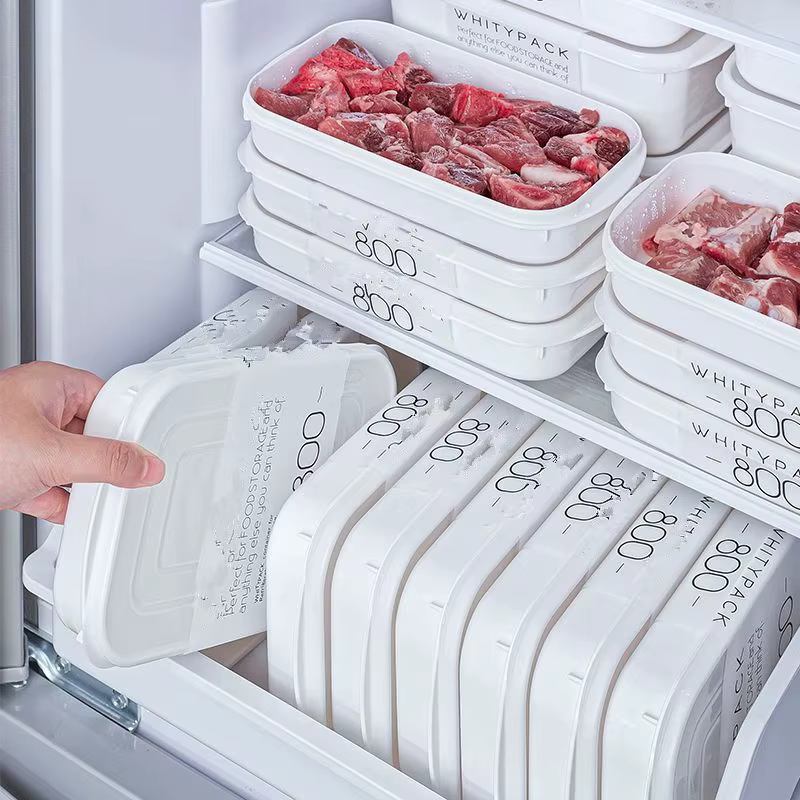 Boîte d'emballage de viande congelée japonaise, stockage de réfrigérateur de qualité alimentaire, co