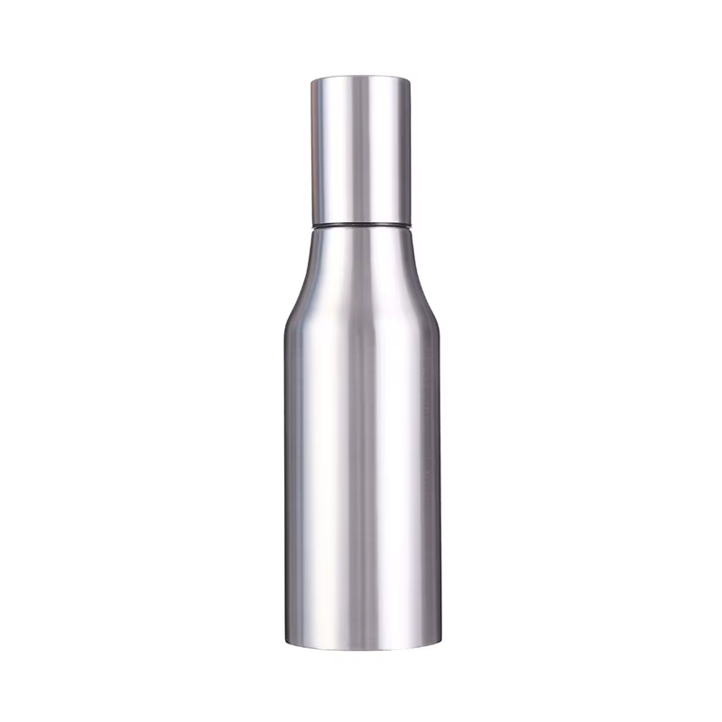 Bouteille distributrice d'huile en acier inoxydable, carafe d'huile d'olive anti-fuite pour une cuis