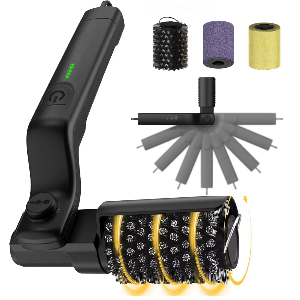 Brosse de barbecue Rechargeable, nettoyeur en profondeur motorisé, grille de gril de Camping, dissol