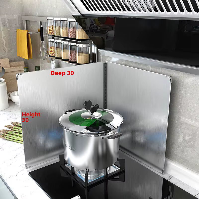 Déflecteur d'huile de cuisine en acier inoxydable, plaque d'isolation thermique épaisse pour cuisini