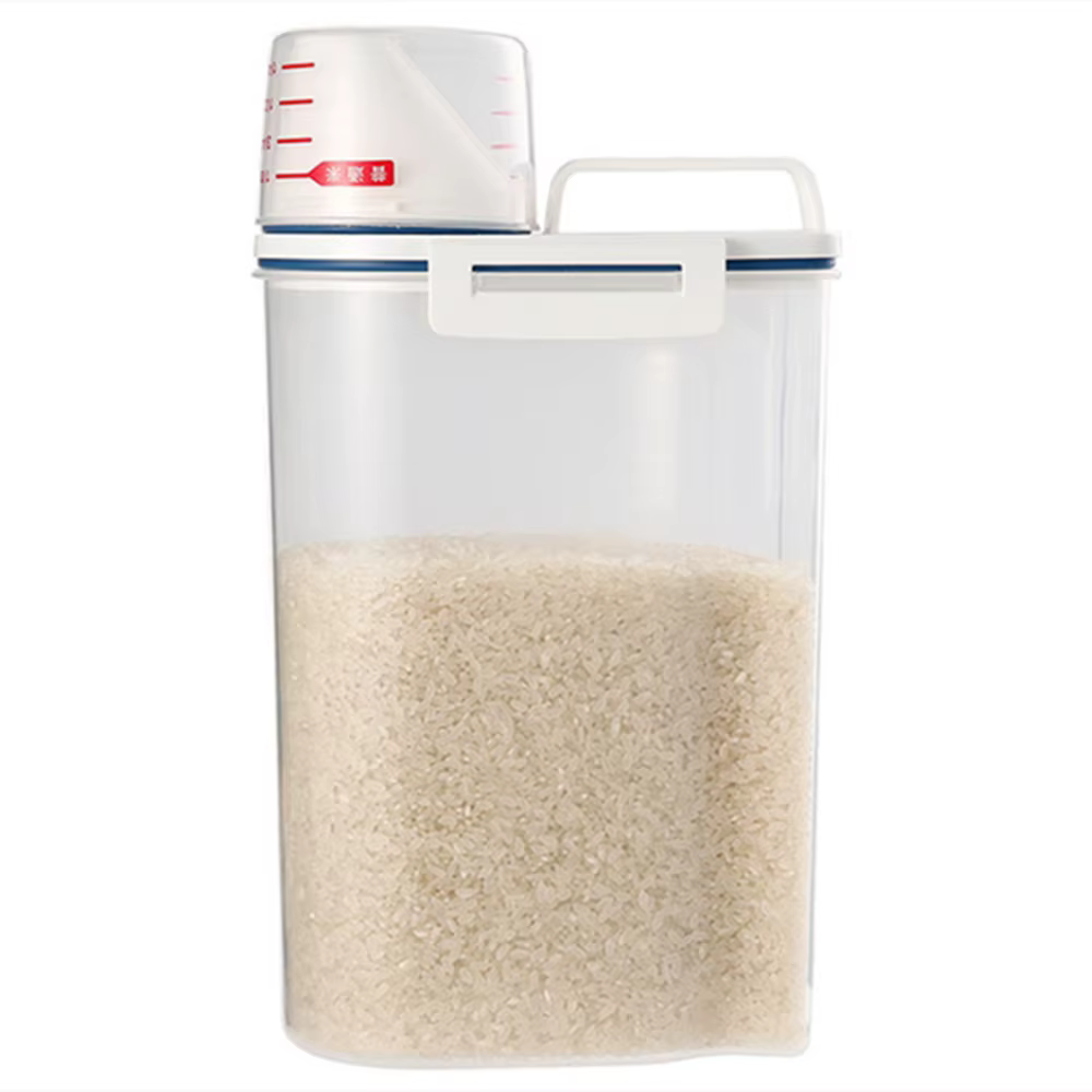 Pot de stockage de céréales résistant à l'humidité, seau de riz scellé, boîte de récipient de nourri