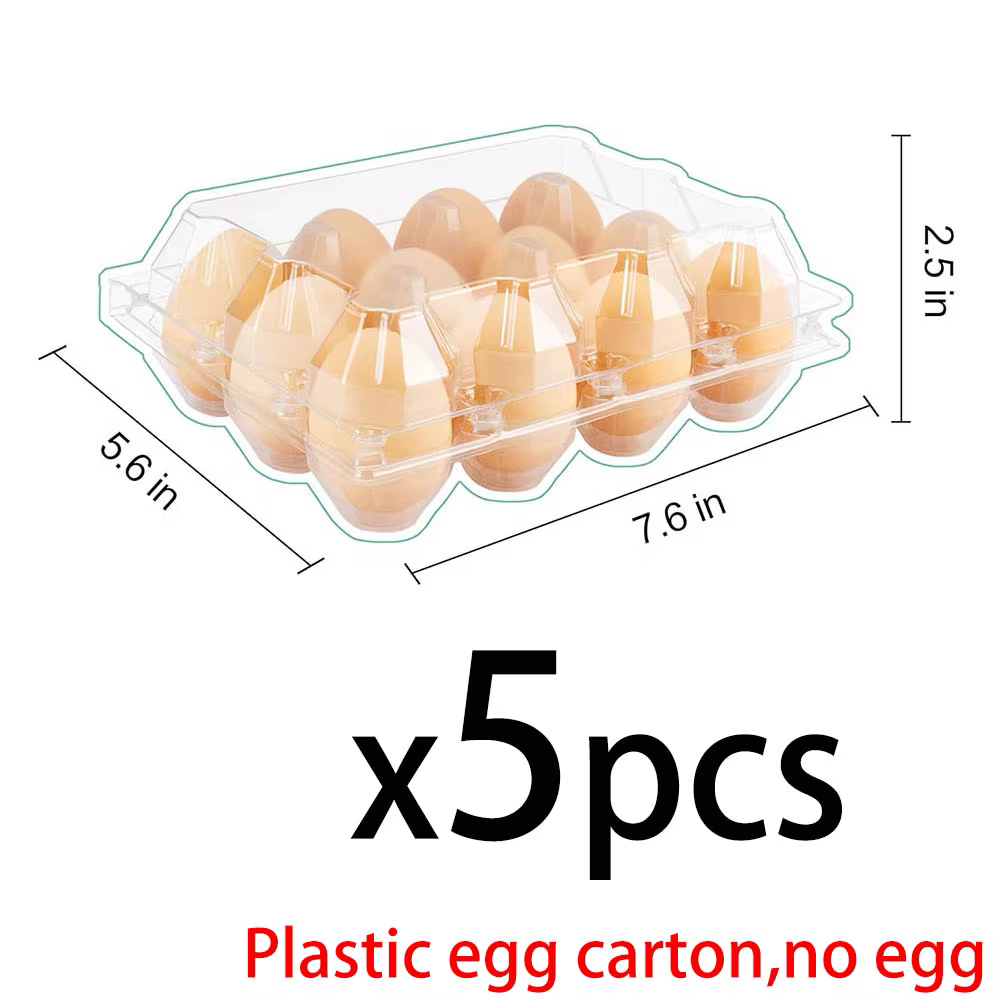 Cartons à œufs en plastique bon marché en gros, pour 12 œufs, parfaits pour réfrigérateur, fermes av