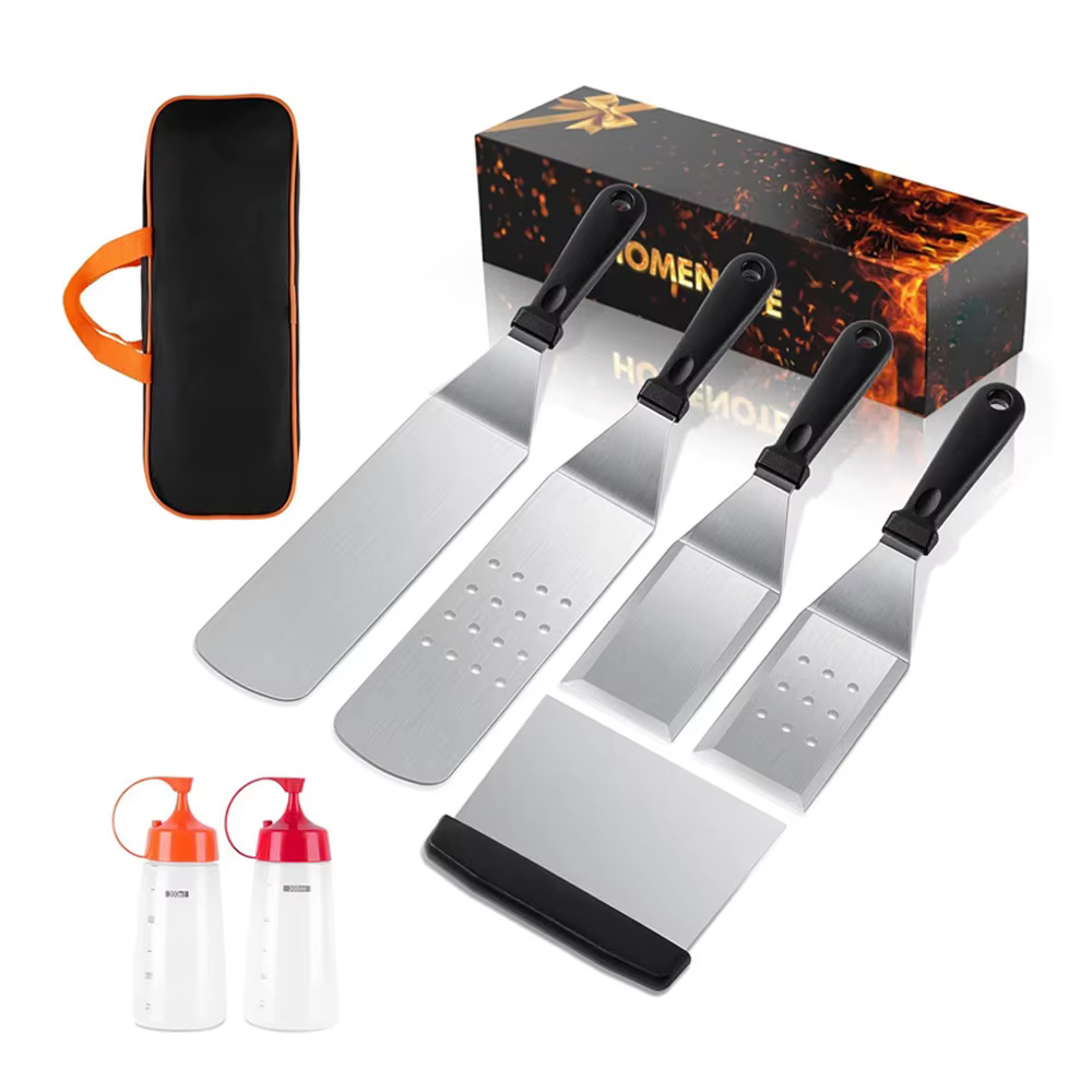 Kit d'accessoires de plaque chauffante, outils professionnels de gril à dessus plat Hibachi, outils 