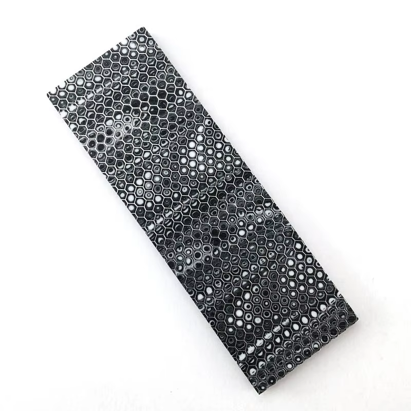 C-Tek Matériau en résine pour manche de couteau, patch en résine nid d'abeille, accessoires DIY 120x