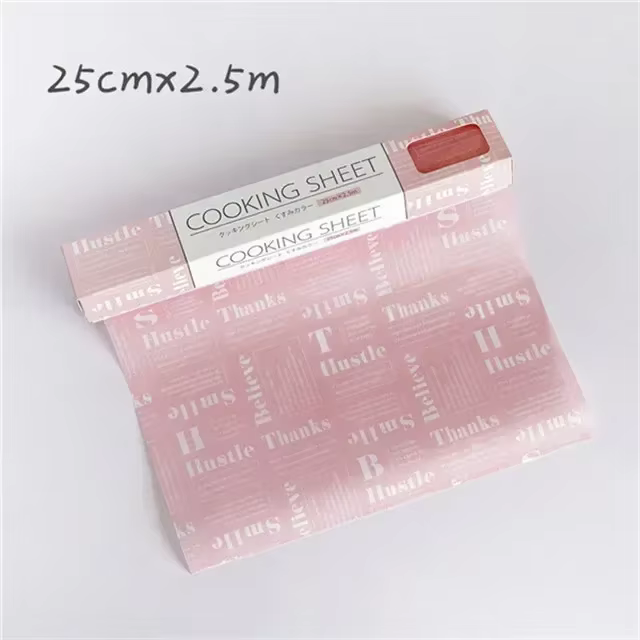 Rouleau de papier parchemin 1.8/2/2.5M pour la cuisson, papier ciré antiadhésif pour la décoration d