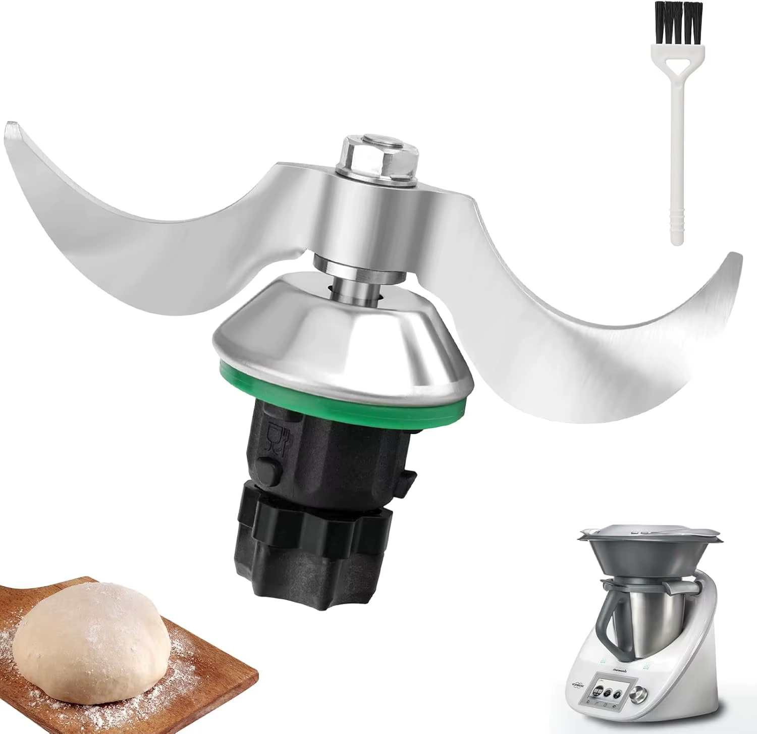 Couteau à mélanger universel pour Vorwerk Thermomix TM5 & TM6 – Lame pour pâte et pâte