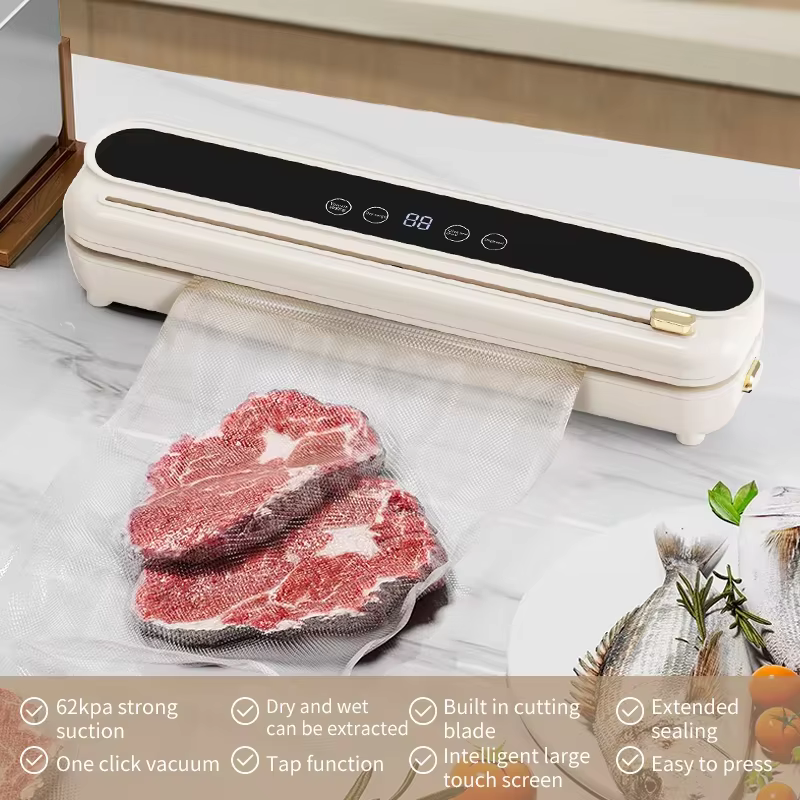 Machine de mise sous vide alimentaire pour aliments secs/humides, machine d'emballage de cuisine pou