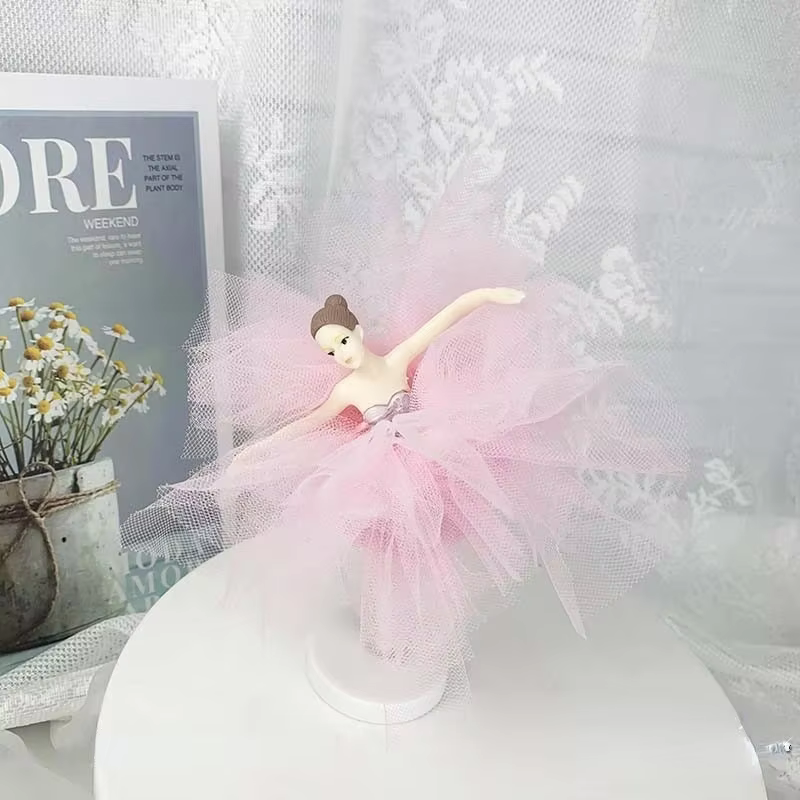 Décoration de gâteau ange filles, poupée de fille, décor de gâteau d'anniversaire de mariage, fourni
