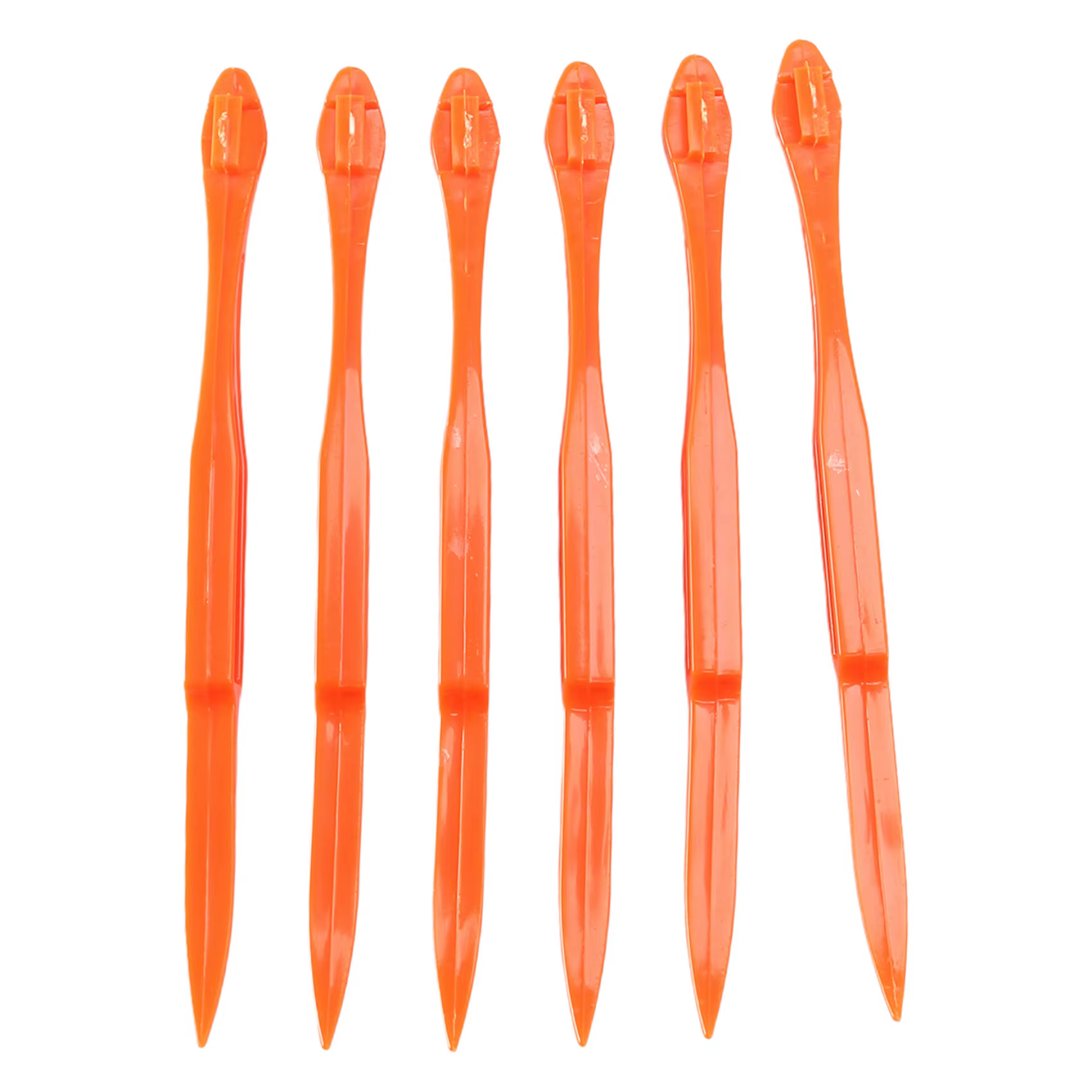 Éplucheur de chauffe-citron en orange vif, outil de cuisine, document facile, 6 pièces