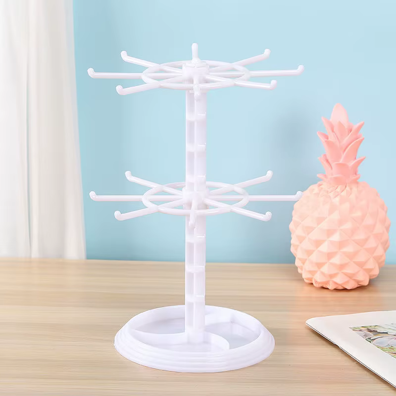 Support de rangement rotatif à 16 crochets avec distance inférieure réglable pour présentoir de port
