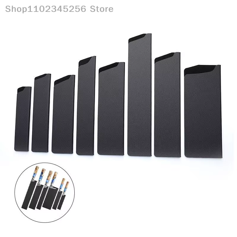 Couvercle de couteau en plastique noir, gaine de cuisine, protection des fruits, accessoires univers