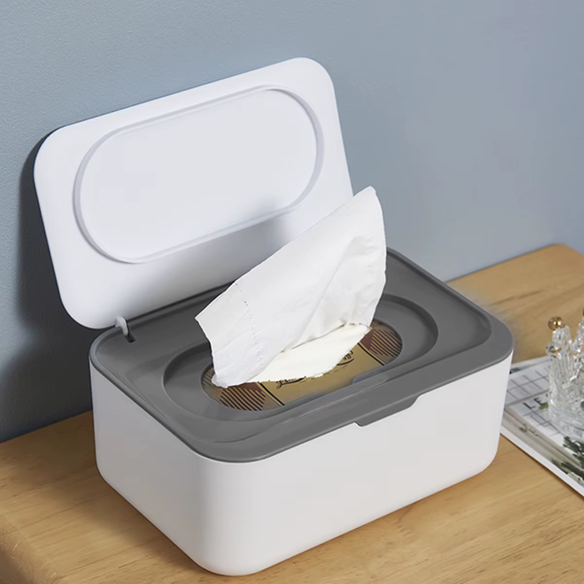 Boîte à mouchoirs humides, distributeur de papier Portable avec couvercle, support de boîte de range