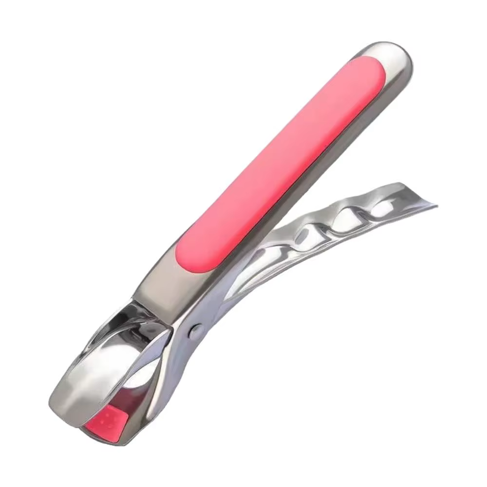 Pince de levage en acier inoxydable, pince anti-brûlure, fournitures de cuisine, assiette, bol, plat