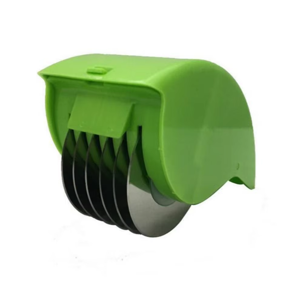 Coupe-légumes manuel avec 6 lames en acier inoxydable, hachoir à persil, rouleau à herbes, outil de 