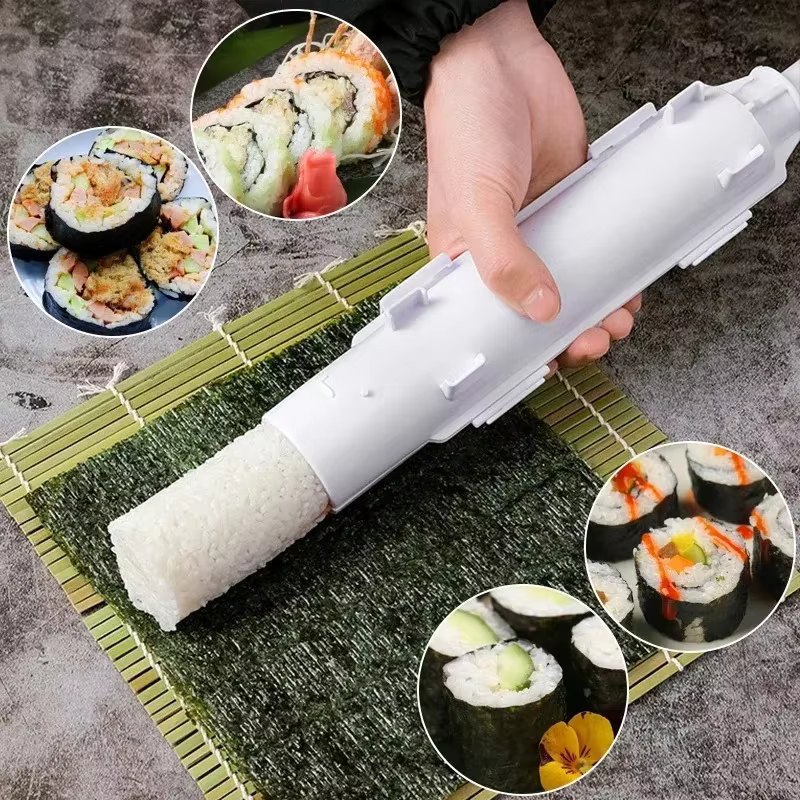 Bricolage cylindre Sushi faisant la Machine rapide Sushi Bazooka japonais roulé riz viande moule bou